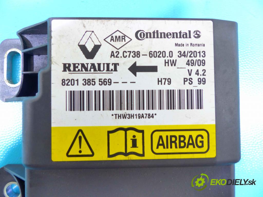 Dacia Duster I 2010-2018 1.6 16v 105 HP manual 77 kW 1598 cm3 5- modul riadiaca jednotka 8201385569 (Ostatné)