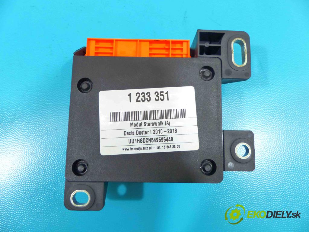 Dacia Duster I 2010-2018 1.6 16v 105 HP manual 77 kW 1598 cm3 5- modul riadiaca jednotka 8201385569 (Ostatné)