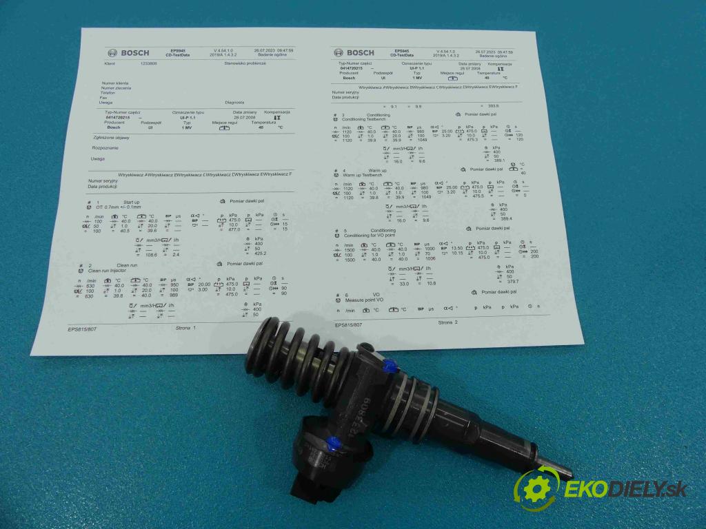 Vw Golf IV 1997-2003 1.9 tdi 101 HP manual 74 kW 1896 cm3 5- vstrekovacie čerpadlo 0414720215 (Vstrekovače)