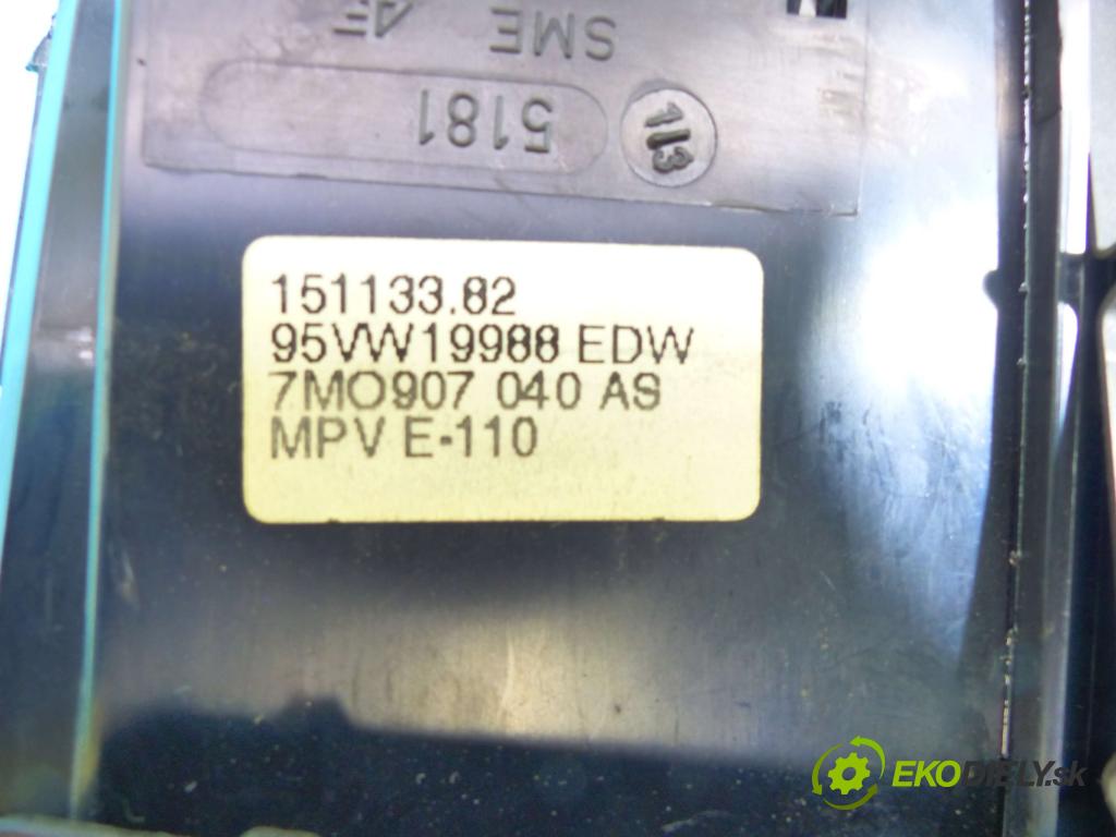 Vw Sharan I 1995-2010 2.0 116 HP manual 85 kW 1984 cm3 5- panel kúrenia 7M0907040AS