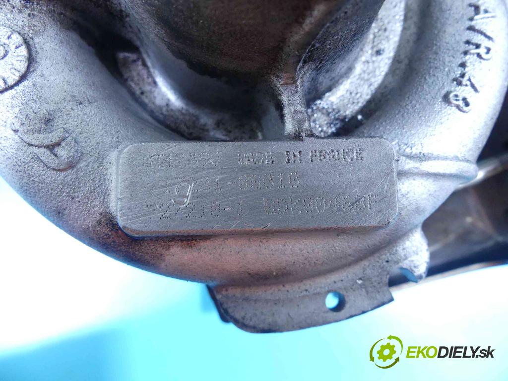 Toyota Avensis II T25 2003-2008 2.0 D4D 116 HP manual 85 kW 1995 cm3 5- turbodúchadlo, turbo 727210-1 (Turbodúchadlá (kompletné))