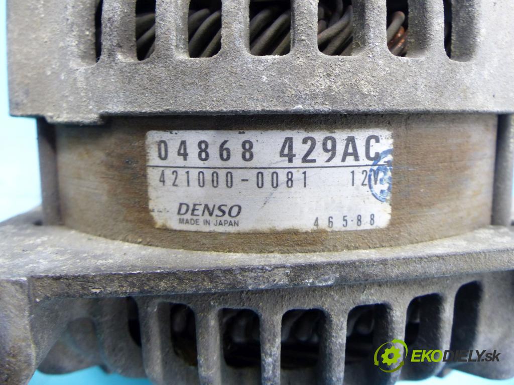 Chrysler Voyager IV 2000-2007 2.5 crdi 143 hp manual 105 kW 2499 cm3 5- Alternator 421000-0081 (Alternátory)