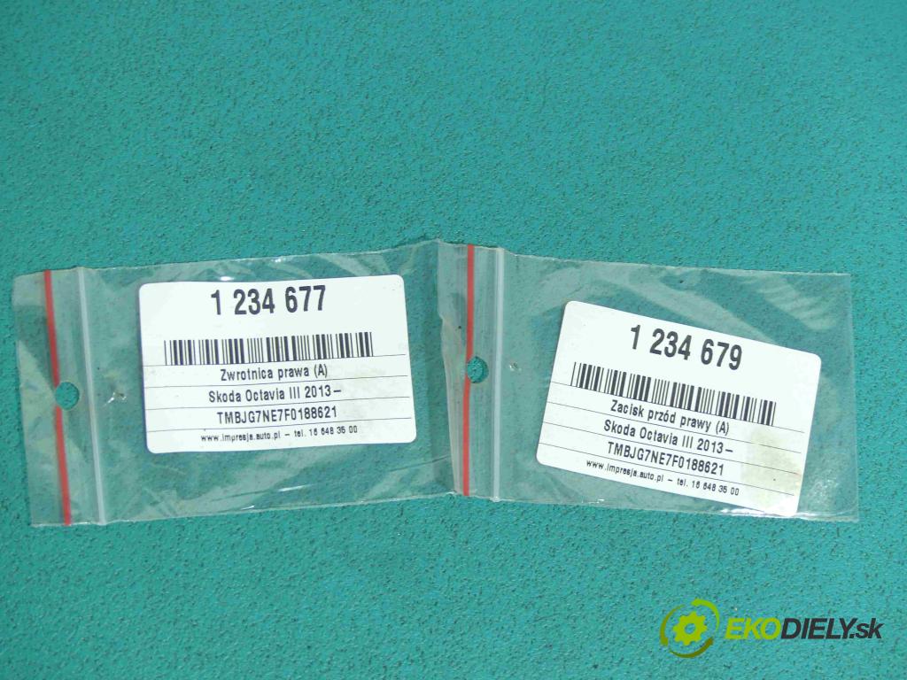 Skoda Octavia III 2013- 1.6 tdi 105 HP manual 77 kW 1598 cm3 5- náboj pravé  (Náboje)