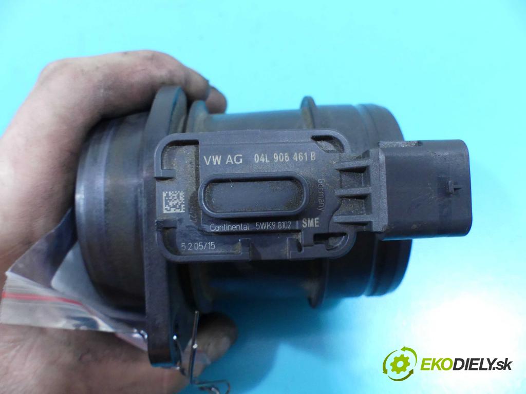 Skoda Octavia III 2013- 1.6 tdi 105 HP manual 77 kW 1598 cm3 5- průtokoměr: 04L906461B (Váhy vzduchu)