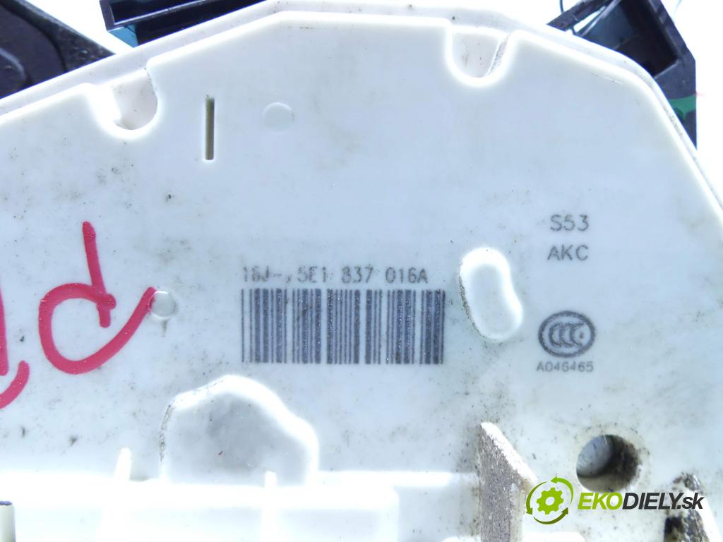 Skoda Octavia III 2013- 1.6 tdi 105 hp manual 77 kW 1598 cm3 5- zámek přední pravý 5E1837016A