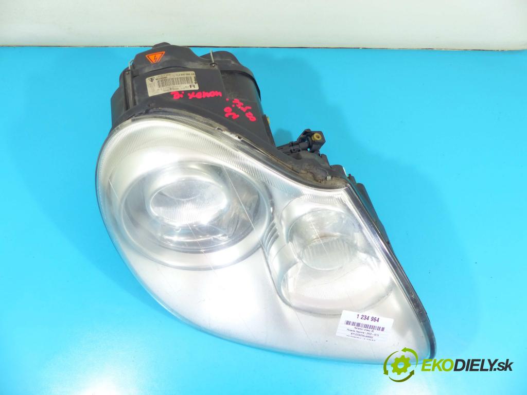 Porsche Cayenne I 2002-2010 4.5 V8 340KM: automatic 250 kW 4511 cm3 5- Reflektor: pravý 7L5941006AR (Pravé)