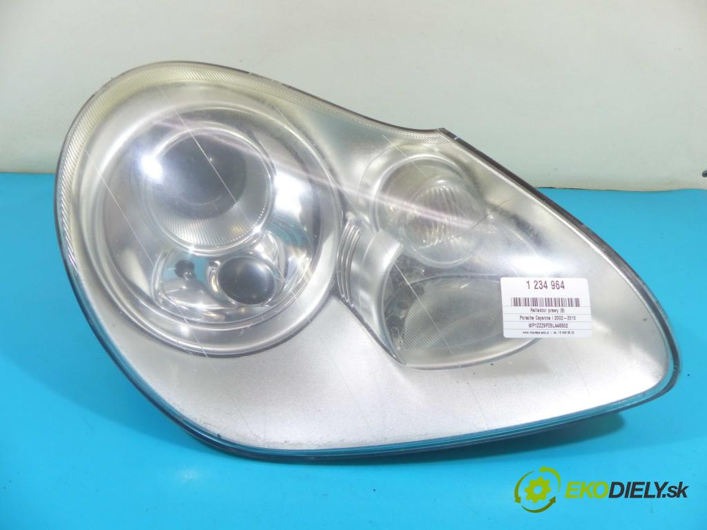 Porsche Cayenne I 2002-2010 4.5 V8 340KM: automatic 250 kW 4511 cm3 5- Reflektor: pravý 7L5941006AR (Pravé)