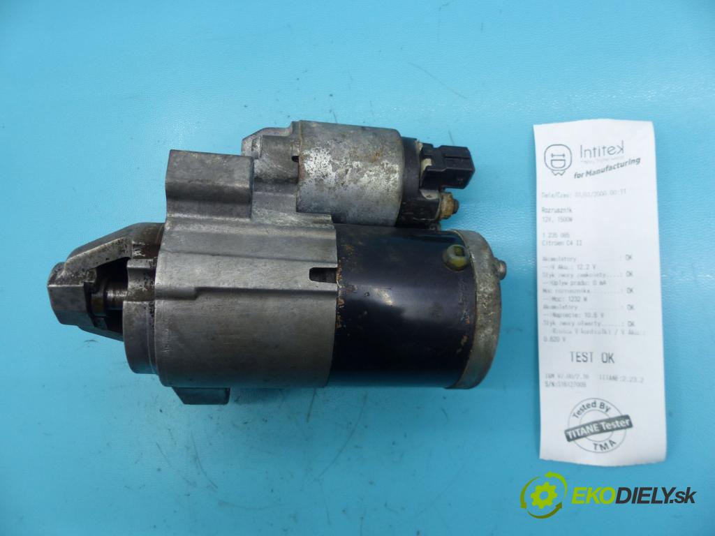 Citroen C4 II 2010-2017 1.6 16v VTI 120 HP manual 88 kW 1598 cm3 5- štartér M000T3221ZE (Štartéry)
