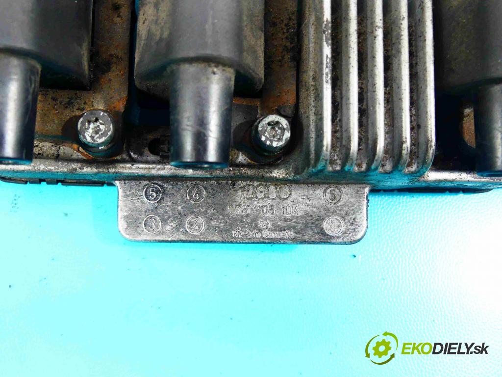 Vw Passat B5 1995-2005 2.8 VR6 193 HP manual 142 kW 2771 cm3 5- cievka zapaľovacia 078905104 (Zapaľovacie cievky, moduly)