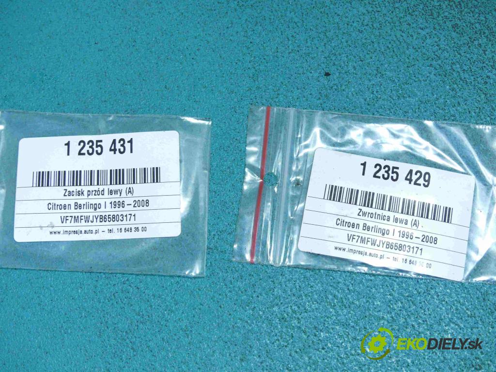 Citroen Berlingo I 1996-2008 1.9d 69KM manual 51 kW 1868 cm3 5- náboj ľavé  (Náboje)