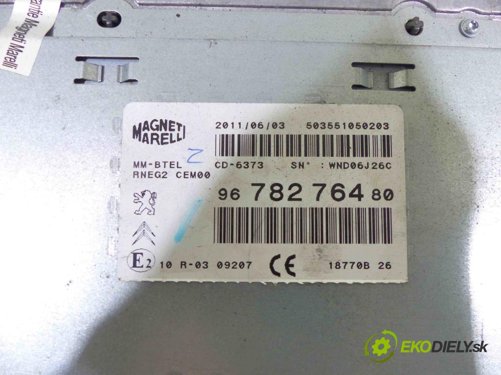 Peugeot 508 2010-2018 2.0 hdi 140 HP manual 103 kW 1997 cm3 4- Radio továreň: 9678276480