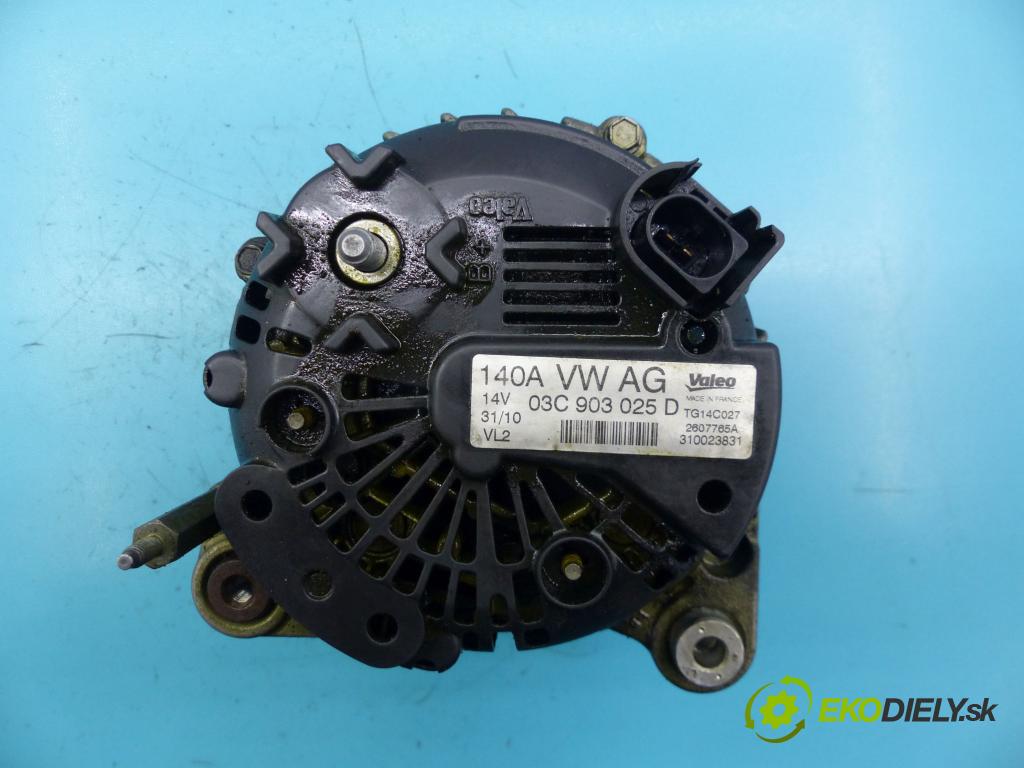 Skoda Octavia II 2004-2013 1.4 tsi 122 hp manual 90 kW 1390 cm3 5- Alternator 03C903025D (Alternátory)