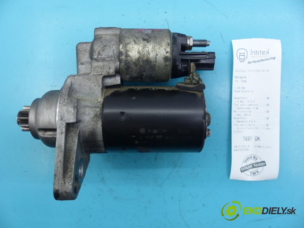 Skoda Octavia II 2004-2013 1.4 tsi 122 HP manual 90 kW 1390 cm3 5- štartér 0001121408 (Štartéry)