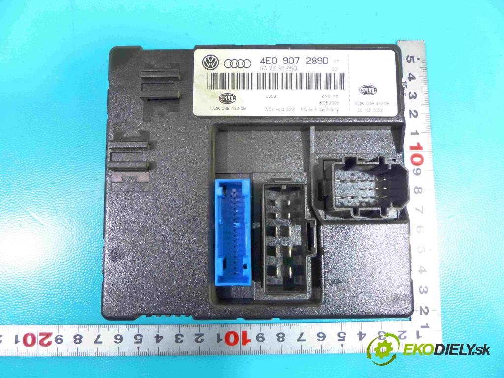 Audi A8 D3 2002-2009 4.2 B V8 334KM automatic 246 kW 4200 cm3 4- řídící jednotka 4E0907289D