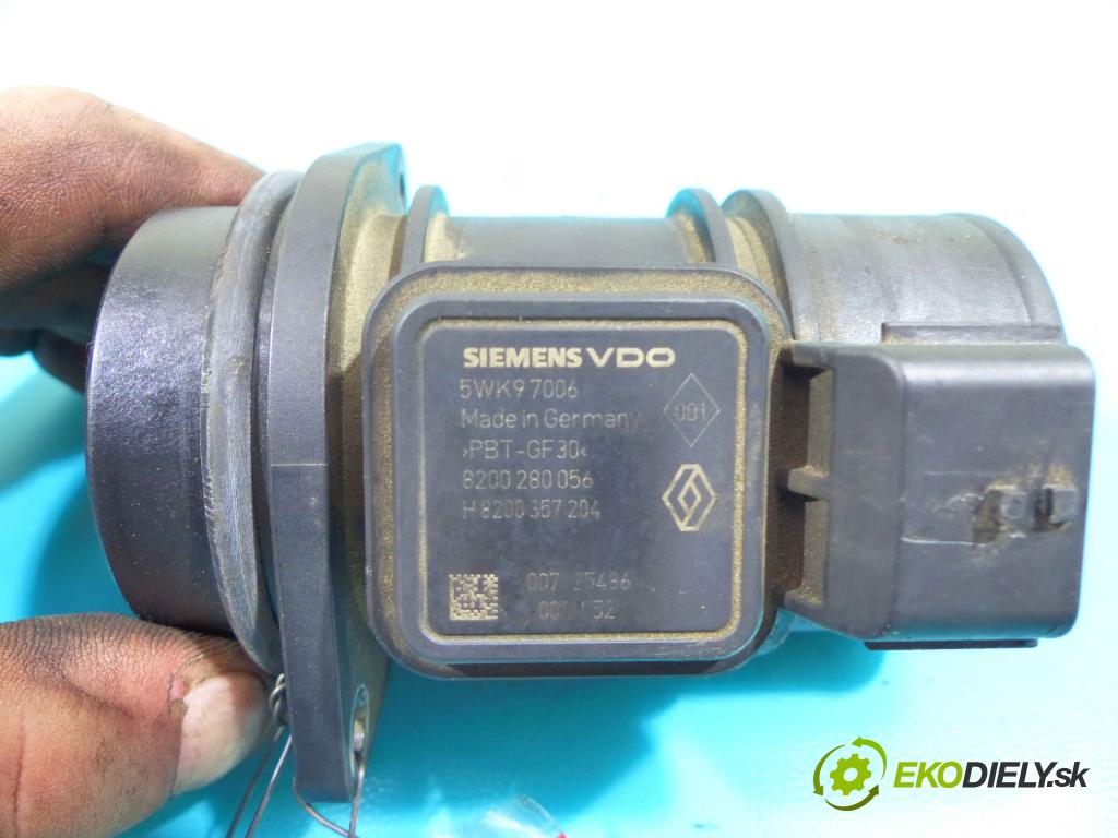 Renault Clio II 1998-2012 1.5 dci 68 HP manual 50 kW 1461 cm3 5- průtokoměr: 5WK97006 (Váhy vzduchu)