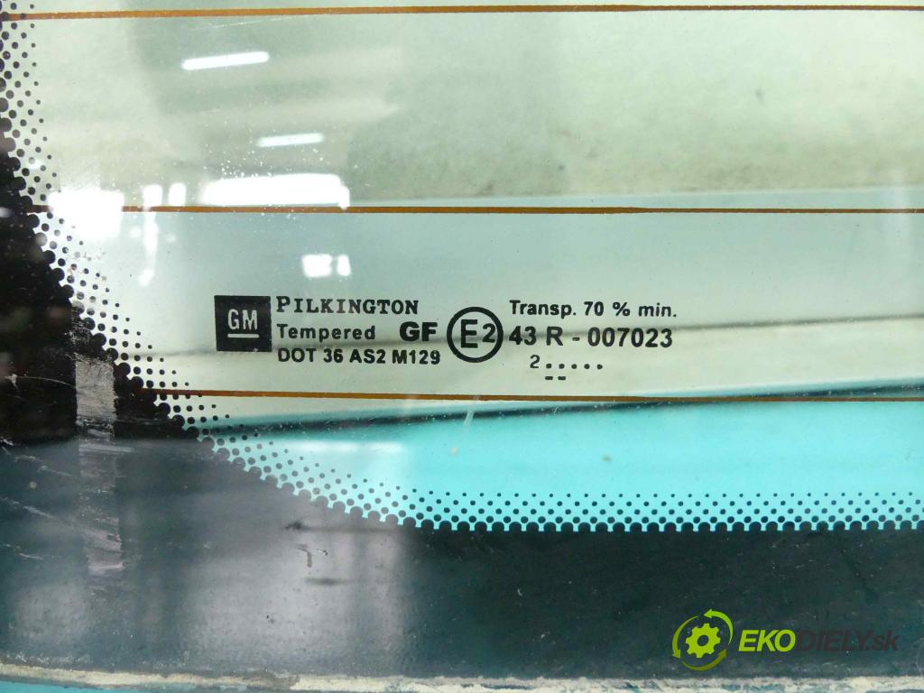 Opel Astra II 1998-2009 2.0 dti 101 hp manual 74 kW 1995 cm3 5- sklo zadní  (Okna zadní)