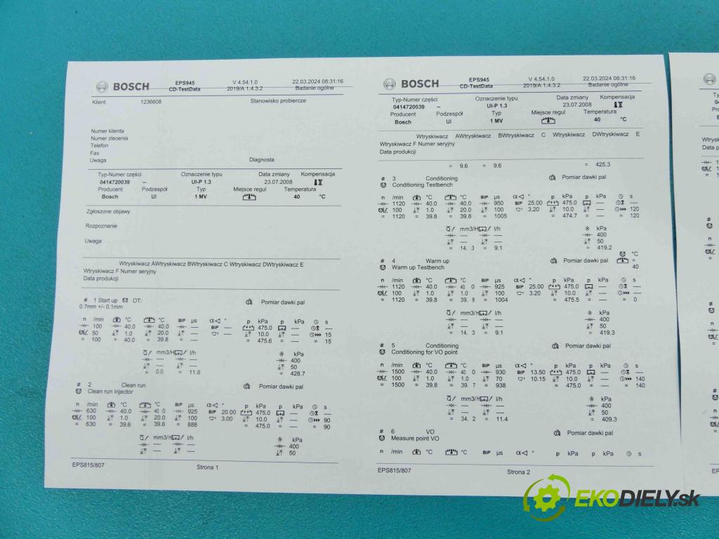 Vw Passat B5 1995-2005 1.9 tdi 131 HP manual 96 kW 1896 cm3 5- vstrekovacie čerpadlo 0414720039 (Vstrekovače)