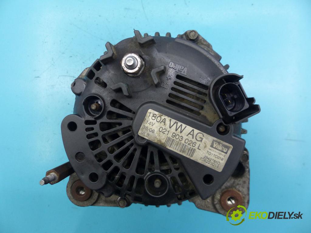Vw Passat B6 2005-2010 2.0 tdi 170 hp manual 125 kW 1968 cm3 4- Alternator 021903026L (Alternátory)
