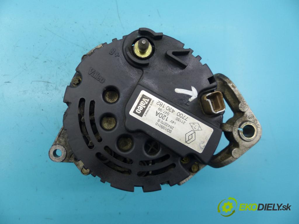 Renault Megane I 1995-2003 1.9 dti 98 hp manual 72 kW 1870 cm3 5- Alternator 2542270B (Alternátory)