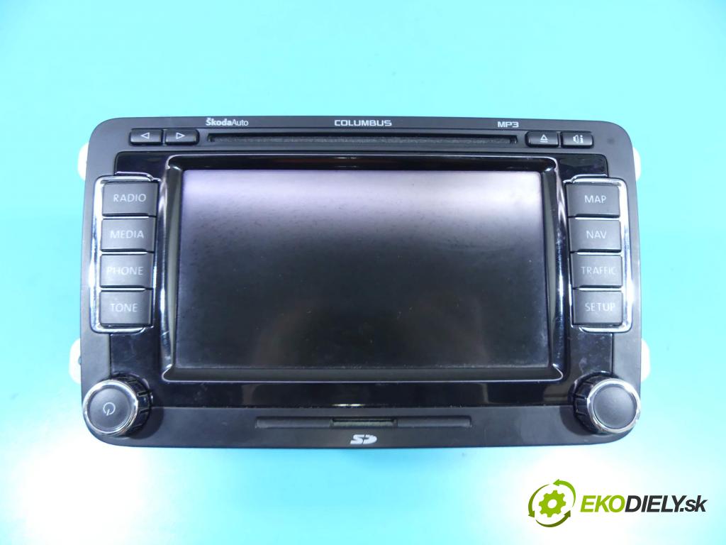 Skoda Superb II 2008-2015 2.0 tdi 170 HP automatic 125 kW 1968 cm3 4- Radio továreň: 3T0035680