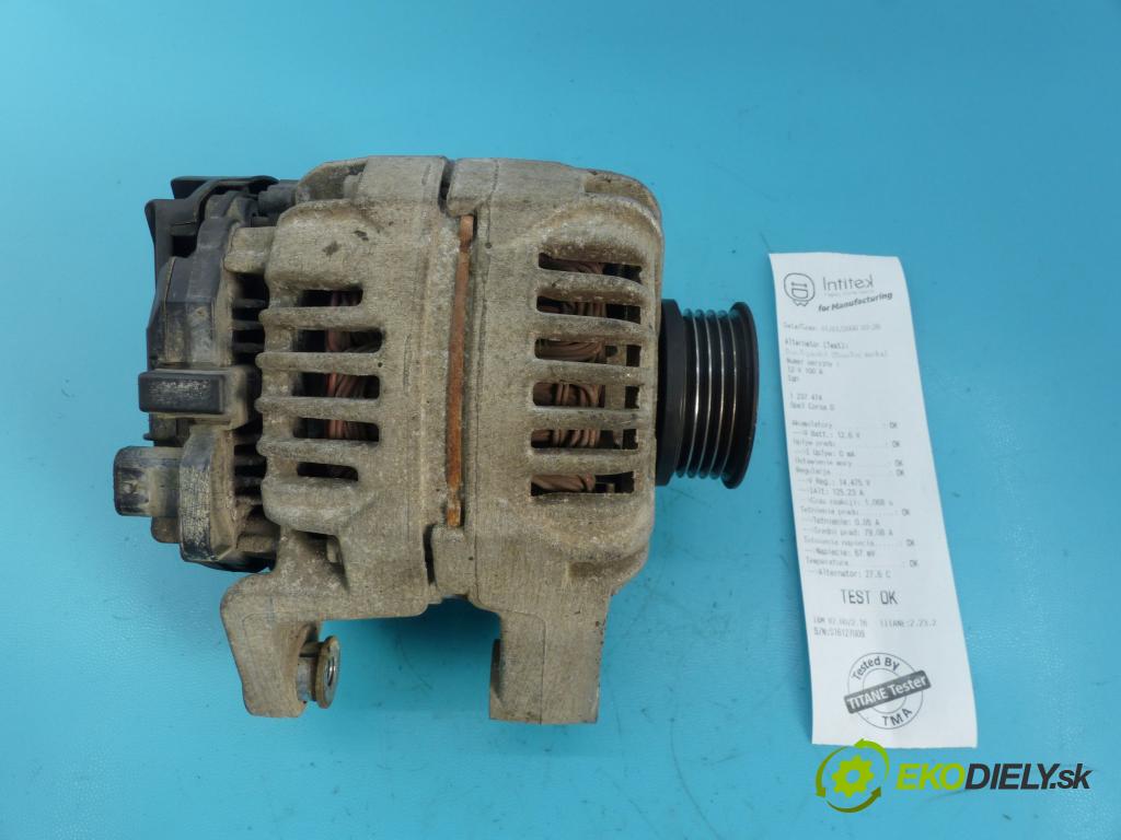 Opel Corsa D 2006-2014 1.2 16v 80 hp manual 59 kW 1229 cm3 5- Alternator 0124325171 (Alternátory)