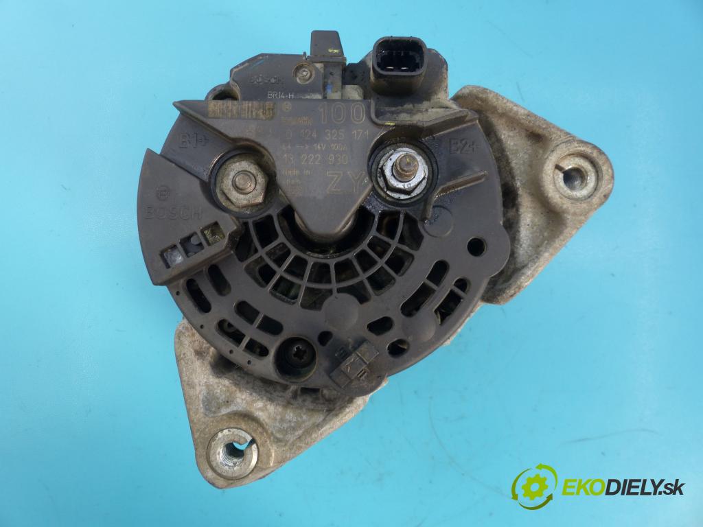 Opel Corsa D 2006-2014 1.2 16v 80 hp manual 59 kW 1229 cm3 5- Alternator 0124325171 (Alternátory)