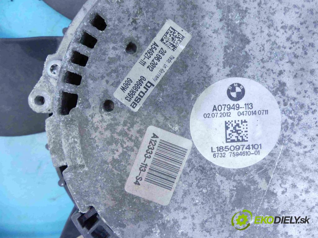 Bmw 5 F10 2010-2017 3.0d 258 HP automatic 190 kW 2993 cm3 4- Ventilátor chladiča 7594610