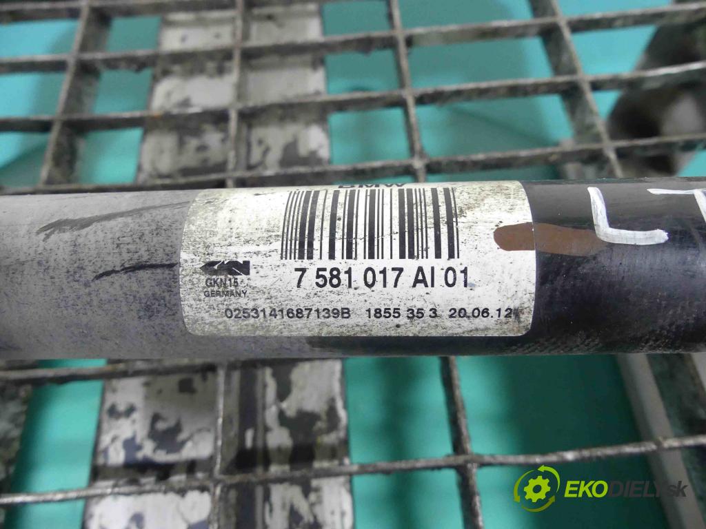 Bmw 5 F10 2010-2017 3.0d 258 HP automatic 190 kW 2993 cm3 4- poloos ľavé 7581017 (Poloosy)