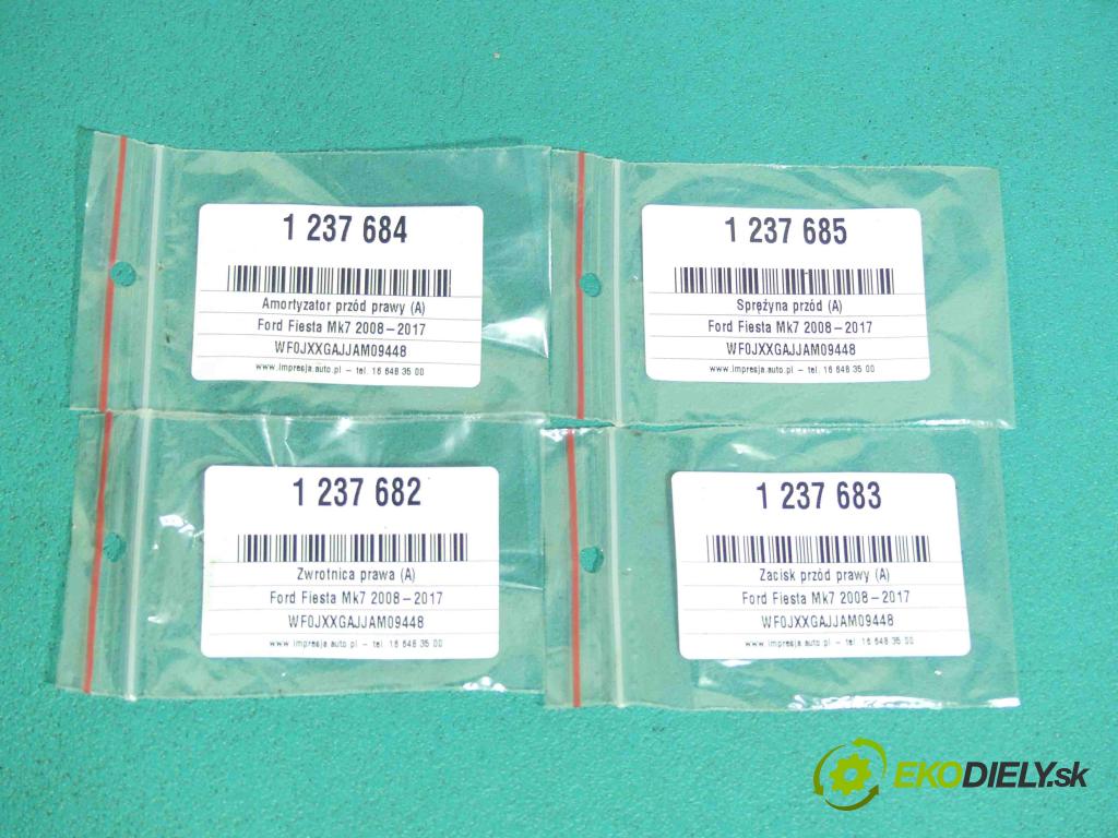 Ford Fiesta Mk7 2008-2017 1.4 tdci 68 HP manual 50 kW 1399 cm3 5- náboj pravé  (Náboje)