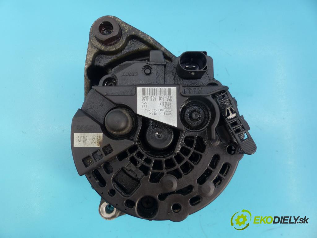 Audi A6 C5 1997-2004 2.5 tdi 163 hp manual 120 kW 2496 cm3 5- Alternator 078903016AB (Alternátory)