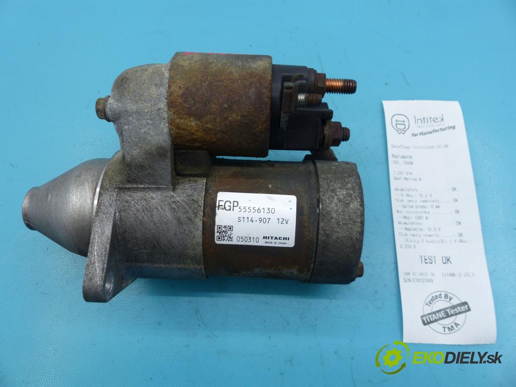 Opel Meriva A 2002-2010 1.8 16v 125 hp automatic 92 kW 1796 cm3 5- startér: 55556130 (Startéry)