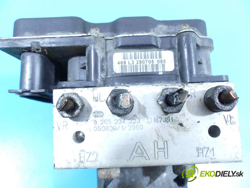 Opel Meriva A 2002-2010 1.8 16v 125 HP automatic 92 kW 1796 cm3 5- čerpadlo abs 0265950460 (Pumpy ABS)