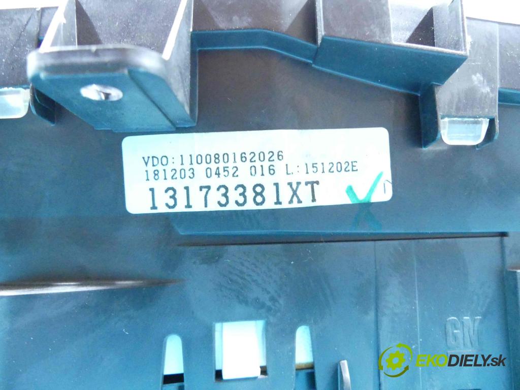 Opel Meriva A 2002-2010 1.7 cdti 101 HP manual 74 kW 1686 cm3 5- prístrojovka/ budíky 13173381XT (Prístrojové dosky, displeje)