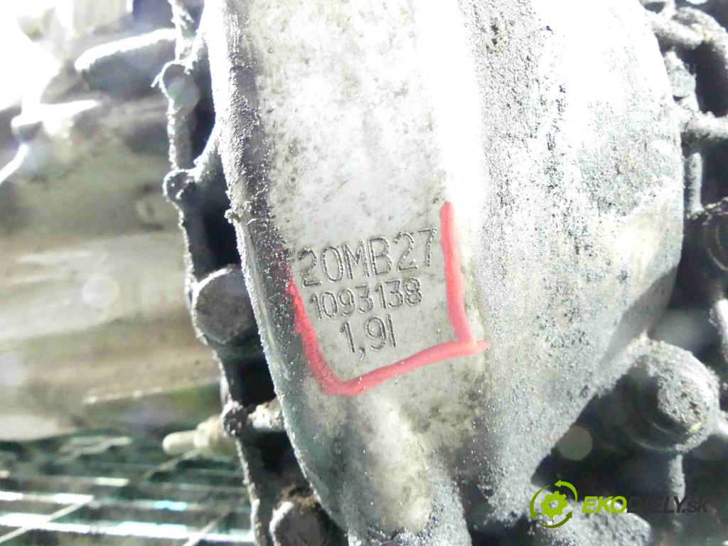 Peugeot 508 2010-2018 2.0 hdi 140 HP manual 103 kW 1997 cm3 4- prevodovka stupeň,rýchlosť manual 20MB27