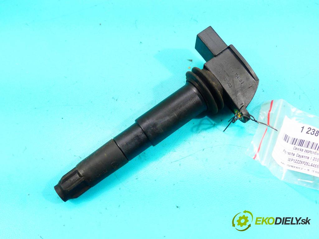 Porsche Cayenne I 2002-2010 4.5 V8 340KM: automatic 250 kW 4511 cm3 5- cievka zapaľovacia 0040102002 (Zapaľovacie cievky, moduly)