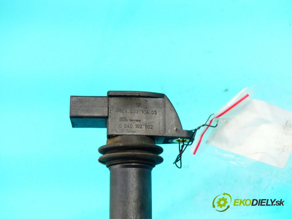 Porsche Cayenne I 2002-2010 4.5 V8 340KM: automatic 250 kW 4511 cm3 5- cievka zapaľovacia 0040102002 (Zapaľovacie cievky, moduly)