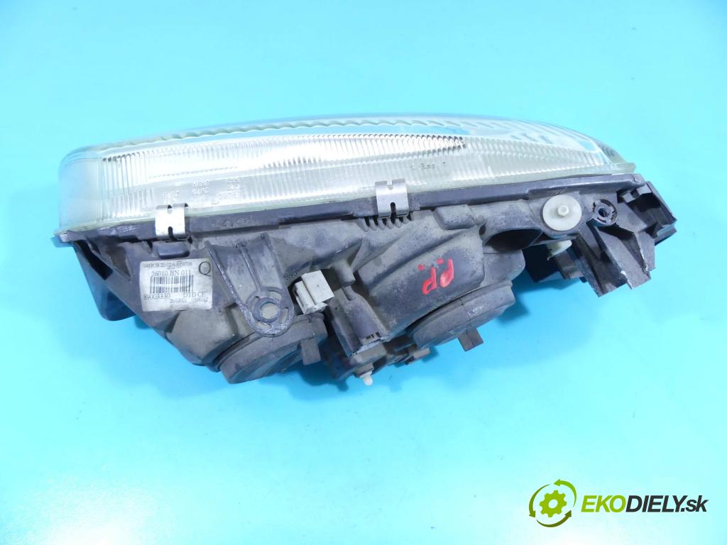 Nissan Almera N16 2000-2006 1.5 16v 90 HP manual 66 kW 1498 cm3 5- Reflektor: pravý 89003330 (Pravé)