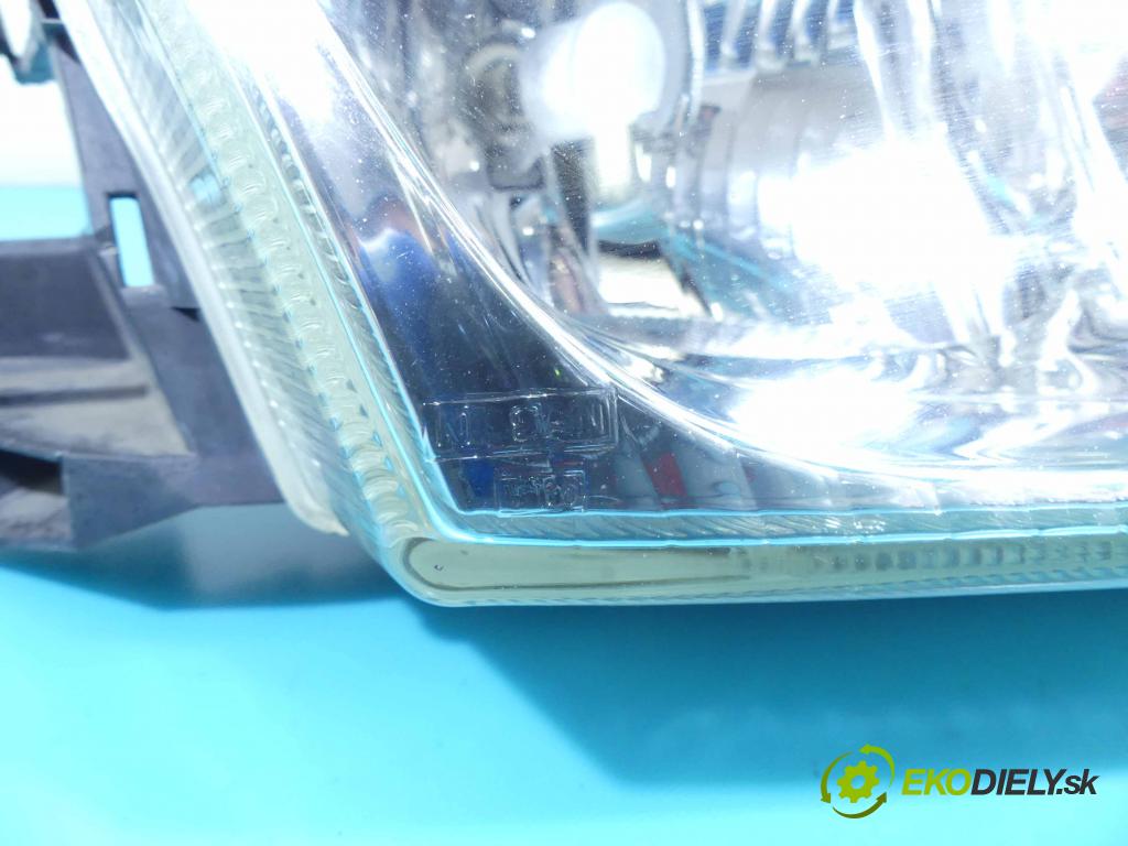 Nissan Almera N16 2000-2006 1.5 16v 90 HP manual 66 kW 1498 cm3 5- Reflektor: pravý 89003330 (Pravé)