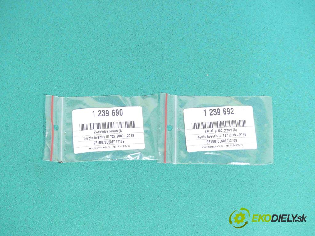 Toyota Avensis III T27 2009-2018 1.8 16v vvt-i 147 HP manual 108 kW 1798 cm3 4- náboj ľavé  (Náboje)