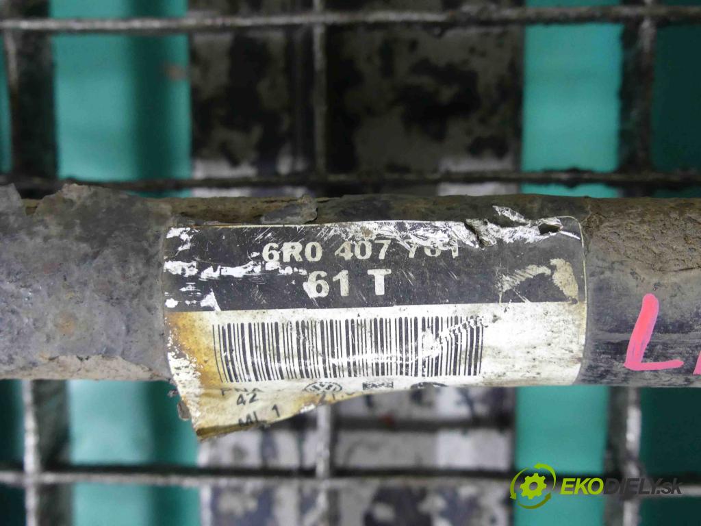 Vw Polo V 6R 2009-2017 1.2 69KM manual 51 kW 1198 cm3 5- poloos ľavé 6R0407701 (Poloosy)
