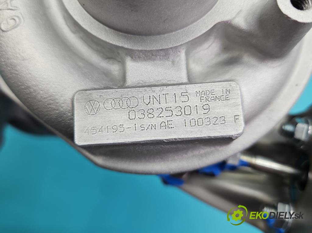 Audi A3 8L 1996-2003 1.9 tdi 110 hp manual 81 kW 1896 cm3 3- Turbodmychadlo repasováno 454195-1