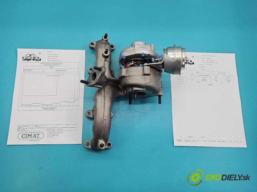 Audi A3 8L 1996-2003 1.9 tdi 110 hp manual 81 kW 1896 cm3 3- Turbodmychadlo repasováno 454195-1