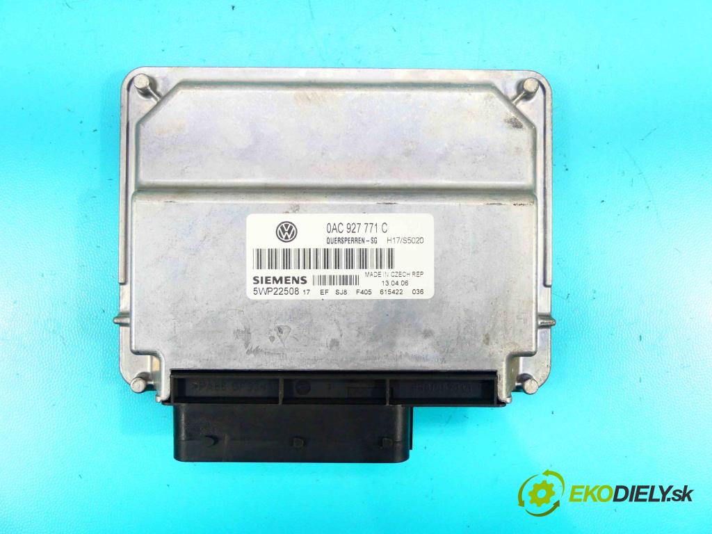 Vw Touareg I 2002-2010 5.0 TDI 313 HP automatic 230 kW 4921 cm3 5- modul riadiaca jednotka 0AC927771C (Ostatné)