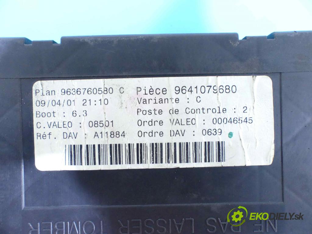 Peugeot 307 2.0 hdi 90 HP manual 66 kW 1997 cm3 5- modul riadiaca jednotka 9641079680 (Ostatné)