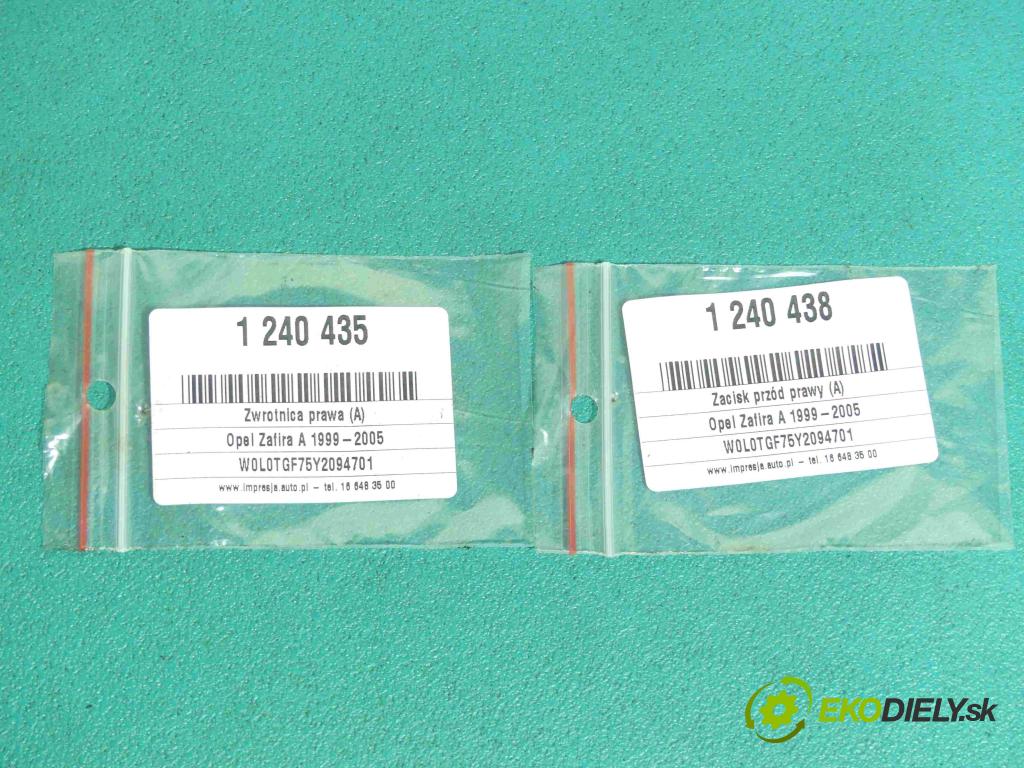 Opel Zafira A 1999-2005 1.8 16v 116 HP manual 85 kW 1796 cm3 5- náboj pravé  (Náboje)