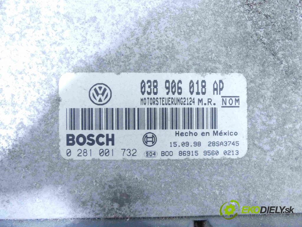Vw New Beetle 1998-2010 1.9 TDI 90 HP manual 66 kW 1896 cm3 3- Jednotka riadiaca 038906018AP