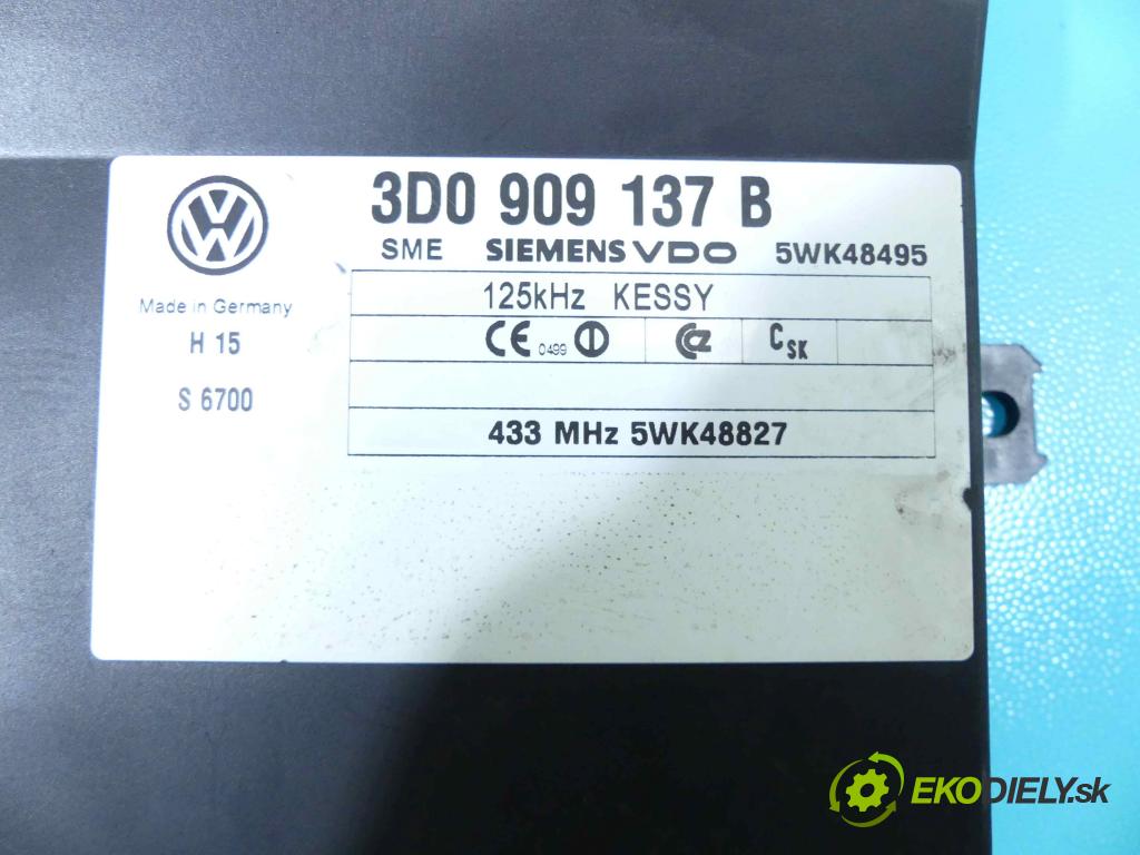 Vw Touareg I 2002-2010 5.0 TDI 313 HP automatic 230 kW 4921 cm3 5- modul riadiaca jednotka 3D0909137B (Ostatné)