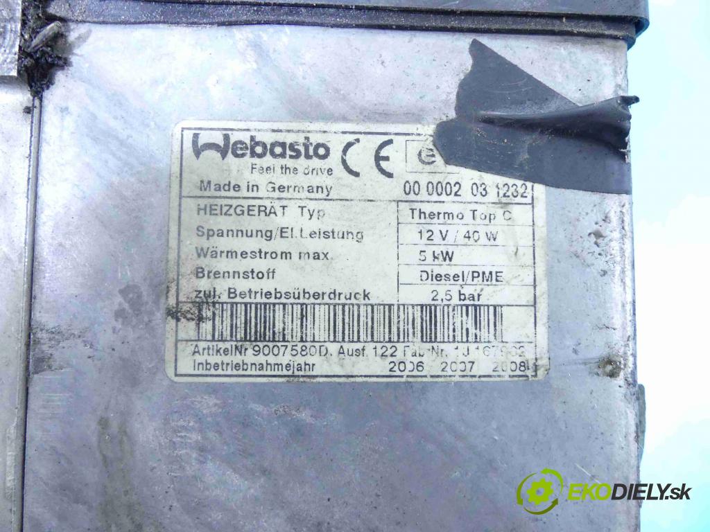 Vw Touareg I 2002-2010 5.0 TDI 313 HP automatic 230 kW 4921 cm3 5- Webasto 7L6819008D (Webasto)
