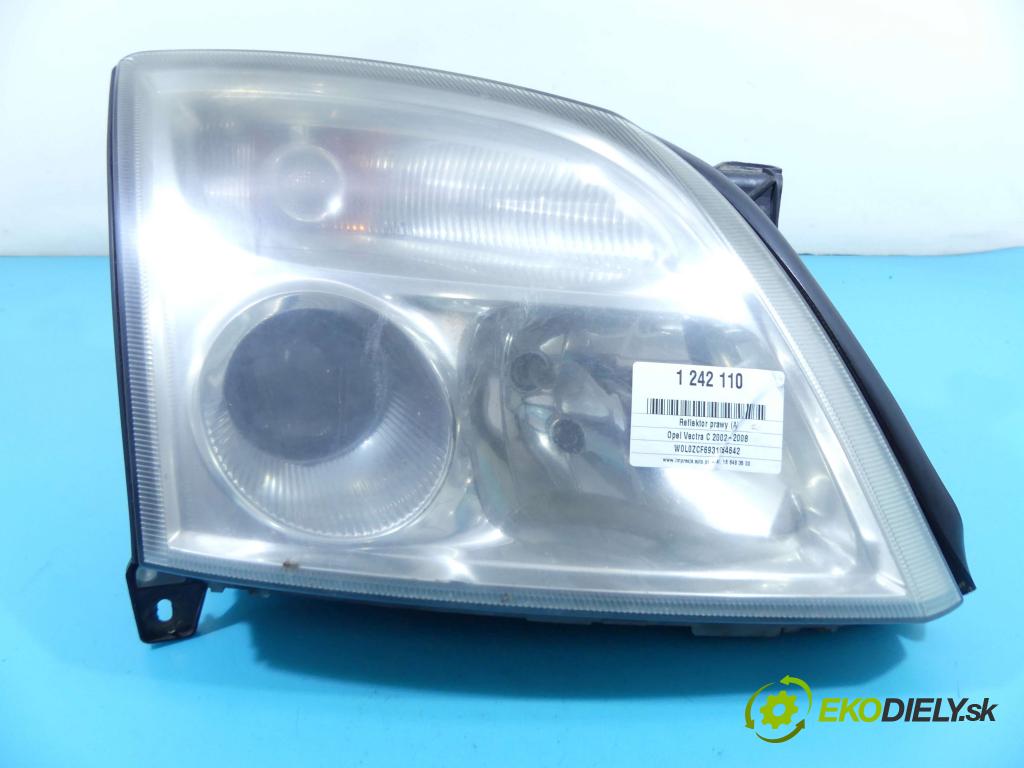 Opel Vectra C 2002-2008 2.0 dti 101 HP manual 74 kW 1995 cm3 4- Reflektor: pravý  (Pravé)