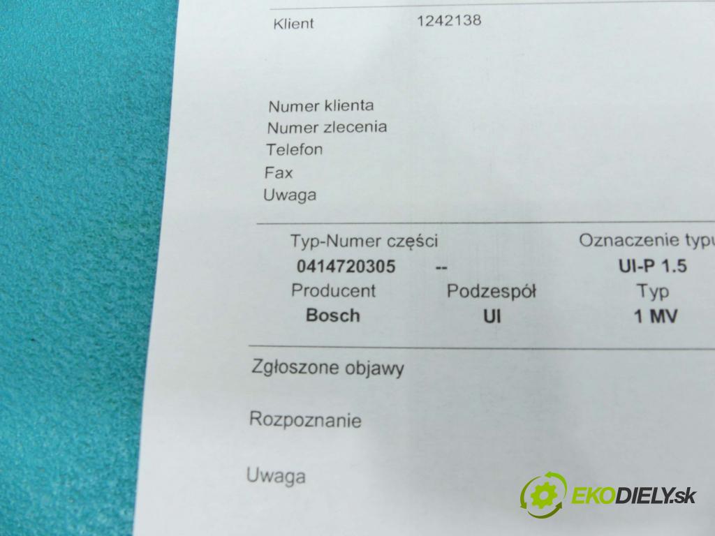 Vw Touareg I 2002-2010 5.0 TDI 313 HP automatic 230 kW 4921 cm3 5- vstrekovacie čerpadlo 0414720305 (Vstrekovače)